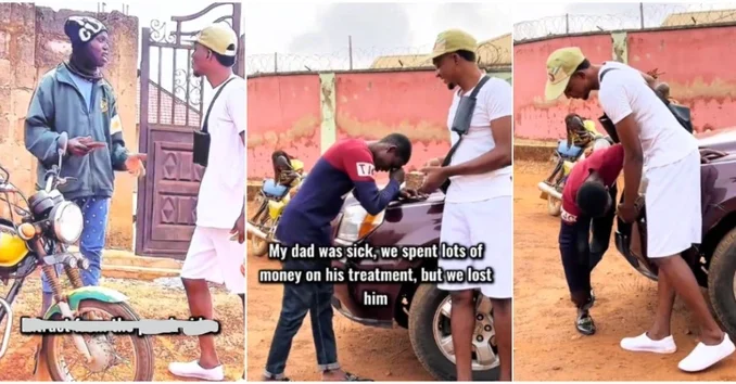 Akure 500L Student Riding Okada To Pay School Fees Goes Viral, Receives Life Tuning Around Help (VIDEO) Akure 500L Student Riding Okada To Pay School Fees Goes Viral, Receives Life Tuning Around Help (VIDEO)