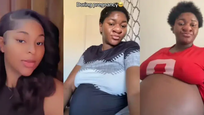 Mixed Reactions As Pregnancy Lady Show Of Transformation Video Mixed Reactions As Pregnancy Lady Show Of Transformation Video