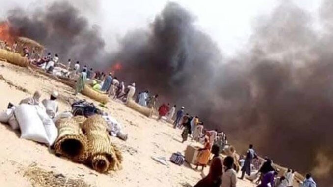 Monguno, Borno Fire Razes Over 100 Shelters at Water Board IDP Camp in Monguno, Borno