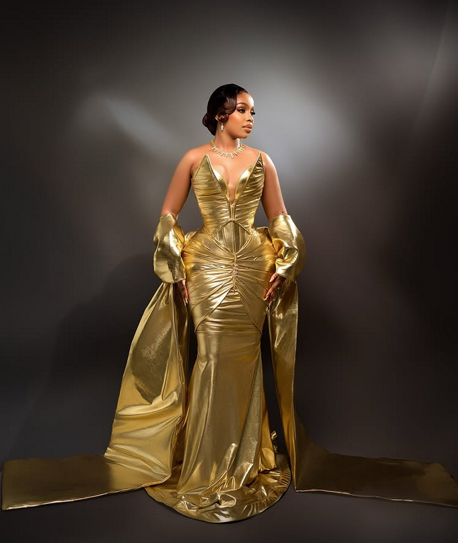 Stunning! See How the Tanzanian Ladies Served Fashion in Gold for Juma Jux & Priscilla Ojo’s Wedding Reception (PHOTOS)
