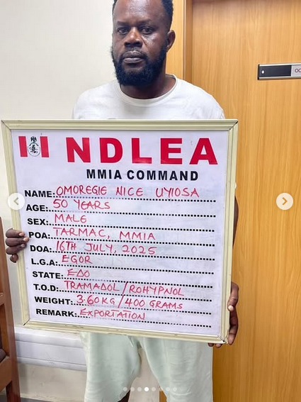 JUST-IN: After 7 Years On The Run, NDLEA Arrests Wanted Drug Kingpin with 11.6kg Cocaine, Meth (PHOTOS)