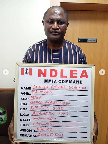 JUST-IN: After 7 Years On The Run, NDLEA Arrests Wanted Drug Kingpin with 11.6kg Cocaine, Meth (PHOTOS)