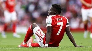 Arsenal Winger, Bayo Saka  Might Miss Liverpool, England Matches, Details Reason Emerged