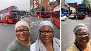GIST: Meet Bus Aunty, a London-based Nigerian Woman With Video Of 48m Views