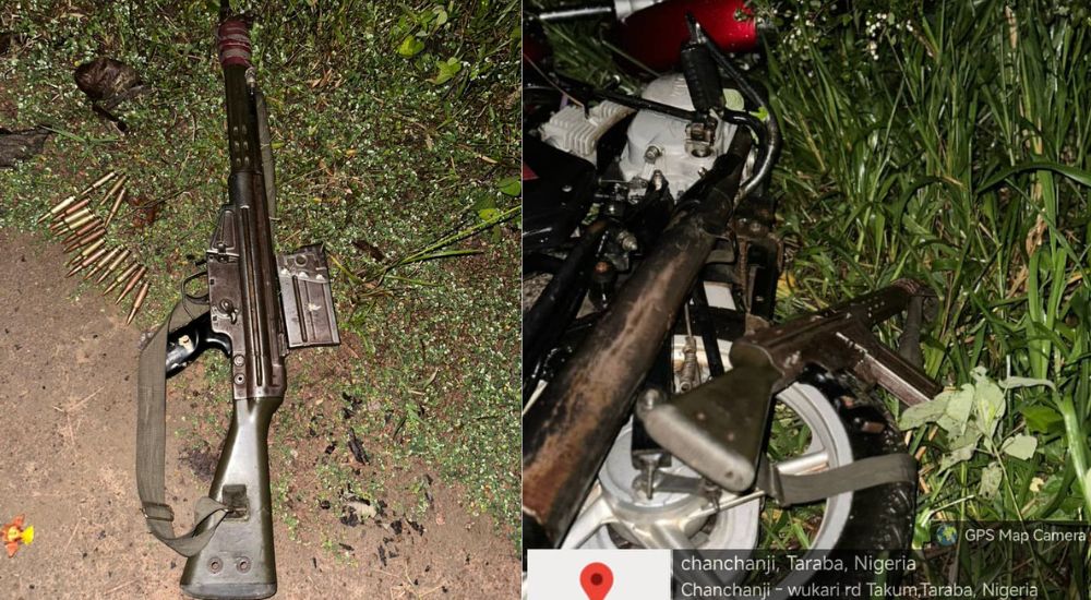 Army Kill Two Terrorists, Recover Arms In Taraba Operation (PHOTOS)