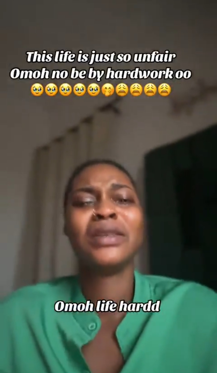 VIRAL VIDEO: Nigerian Lady Laments Struggles, Says Life Feels Unfair
