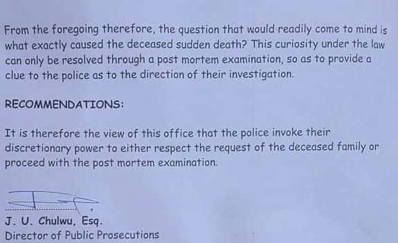 Ebonyi Justice Ministry Reportedly Considering Probe into Mary Habila’s Death
