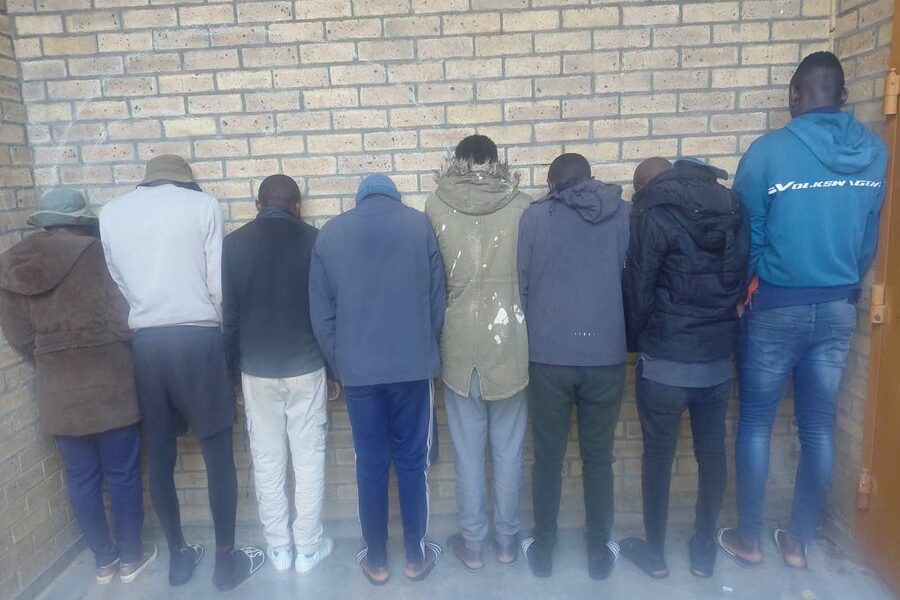 Eight Undocumented Foreign Nationals Arrested After Police Stop And Search Minibus Taxi During N7 Vehicle Checkpoint In Steinkopf