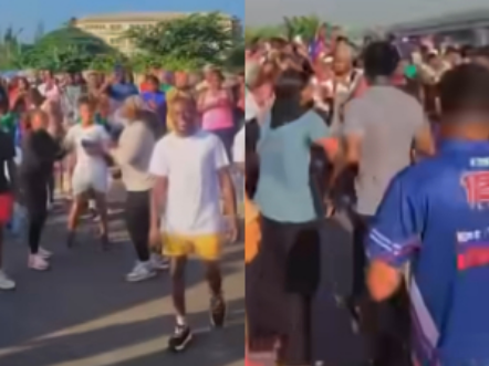 JUST-IN: Warri Youths Tear Tinubu-Branded Shirts at Independence
